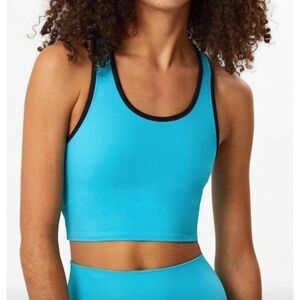 Splits59 Amber AirWeight Sports Bra in Aqua sz M